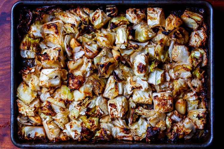 charred salt and vinegar cabbage