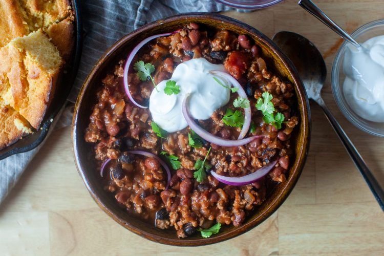 skillet turkey chili