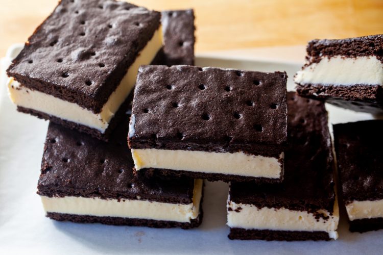 chocolate ice cream sandwiches
