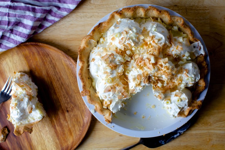 triple coconut cream pie